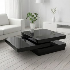 Soffbord Edinburgh Svart 80x80x36cm