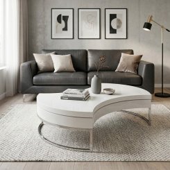 Soffbord Preston Vit 100x100x36cm