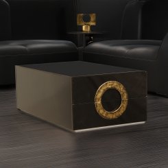 Soffbord Winwick Svart (svart glastopp) 110x60x39cm