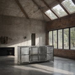 Skänk Genius metall B180xD45xH85cm