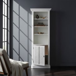 Bokhylla Portland Vit 70x47x195cm