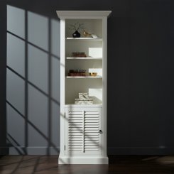 Bokhylla Portland Vit 70x47x195cm