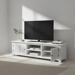 TV bänk Bakersfield Vit 180x50x50cm