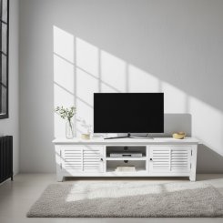 TV bänk Bakersfield Vit 180x50x50cm