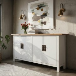 Skänk Kam Vit 140x38x76cm