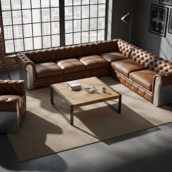 Soffbord Malinta Akacia 90x90x40cm