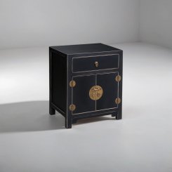 Sängskåp Yunnan Svart 50x40x60cm