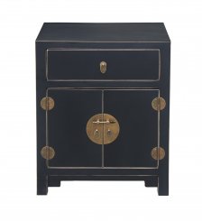 sängbord asiatiskt svart