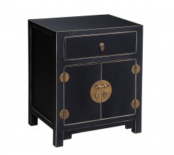 Sängskåp Yunnan Svart 50x40x60cm