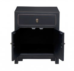 Sängskåp Yunnan Svart 50x40x60cm