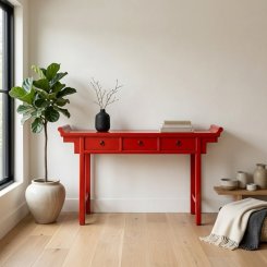 Skänk Yantai Röd B146xD33xH91cm