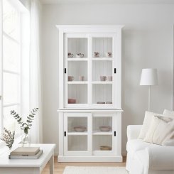 Vitrinskåp Alva Vit 110x47x220cm