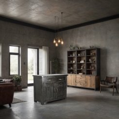 Skänk Churian Black wash 110x50x87cm