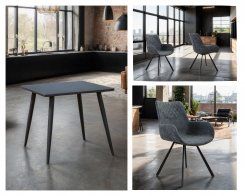 Matgrupp Valler-Prata Bord + 4 stolar