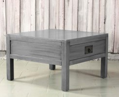 Soffbord Linyi Grå lådor 80x80x50cm
