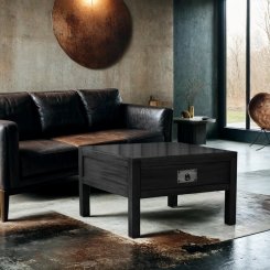 Soffbord Chande Svart lådor 80x80x50cm