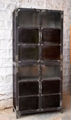 Skåp Wart Svart metall B90xD40xH195cm