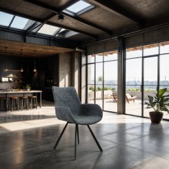 Matgrupp Gagodar-Prata Bord + 4 stolar