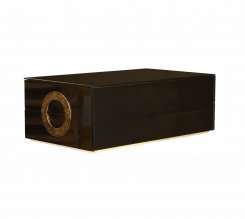 Soffbord Winwick Svart (svart glastopp) 110x60x39cm
