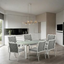 Matgrupp Gullholmen Vit bord + 6 stolar