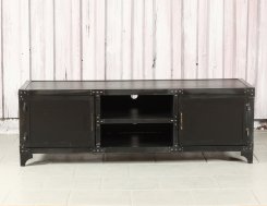 TV bänk Dearborn Industri svart 150x50x50cm