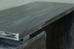 Skrivbord Denver Silver-Svart 140x60x76cm