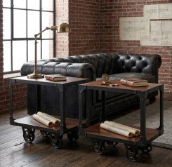 Soffbord Royal Akacia-brun 50x30x50cm