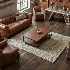 Soffbord Poling Akacia-brun 115x60x40cm