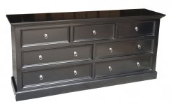 Byrå Trundön Svart 185x45x86cm