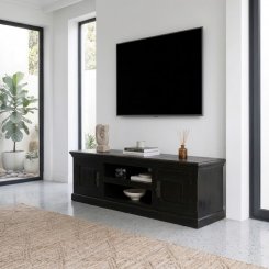 TV bänk Wuzoui Svart 175x50x45cm