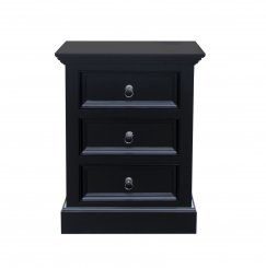 Sängbord Fällsvik Svart bredd 55x djup 42x höjd 70cm