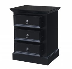 Sängbord Fällsvik Svart bredd 55x djup 42x höjd 70cm