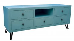 TV bänk Yanchang Blå 150cm Höjd 60cm Djup 50cm
