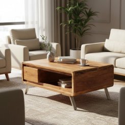 Soffbord Gujarat natur 100x60x42cm