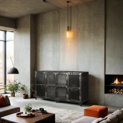 Skänk Dedicate Svart metall B150xD45xH85cm