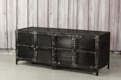 TV bänk metall svart