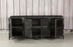 TV bänk Drey Svart metall B150xD50xH60cm