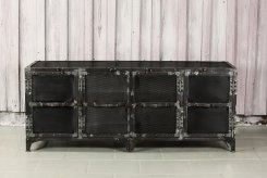 TV bänk Drey Svart metall B150xD50xH60cm