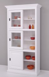 Vitrinskåp Elisa Vit 110x40x210cm
