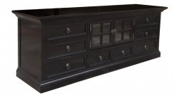 TV bänk Lerviken Svart 180x50x65cm