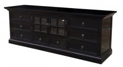 TV bänk Lerviken Svart 180x50x65cm