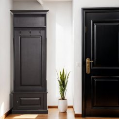 Hatthylla Joline Svart 79x40x210cm