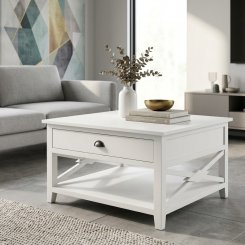 Soffbord Fredrika Vit 80x80x50cm