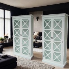 Vitrinskåp Sigrid Vit 100x40x190cm