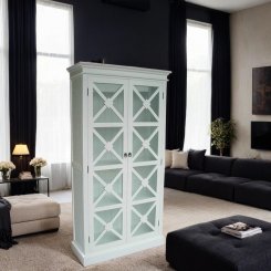 Vitrinskåp Sigrid Vit 100x40x190cm