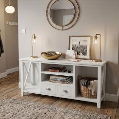 TV bänk Ulvestad kryss Vit 150x50x65cm