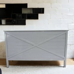 Sänggavel Grå 195x5x120cm