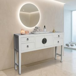 Console Hangzie Vit 125x25x80cm