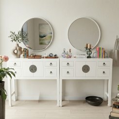 Console Twinzie Vit 90x25x80cm