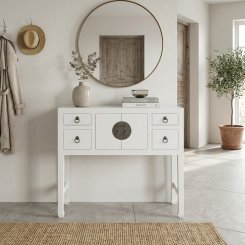 Console Twinzie Vit 90x25x80cm